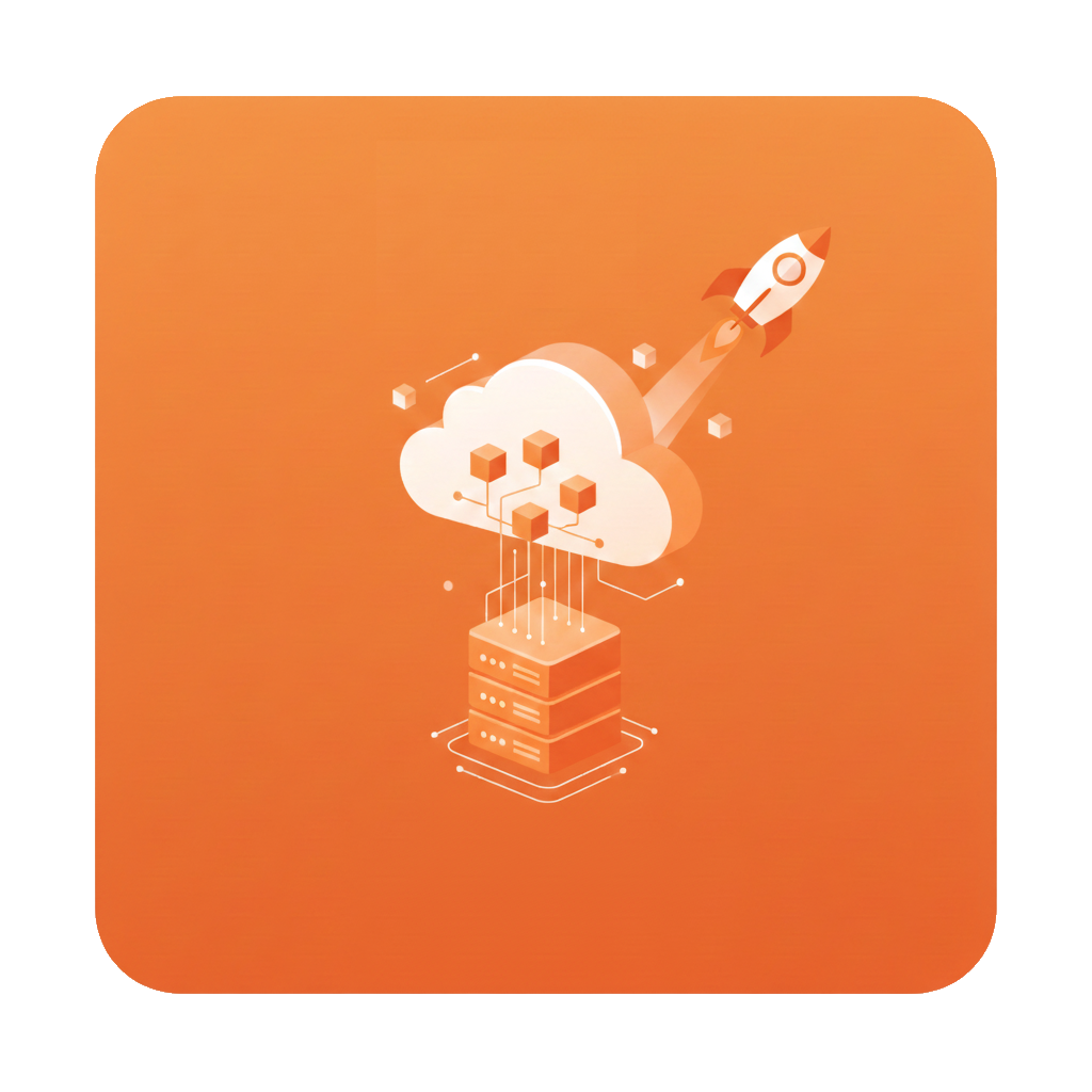 Übersicht vom Thema Hosting als Grafik