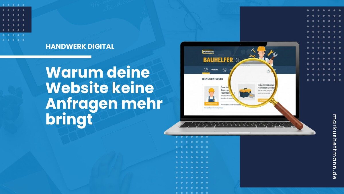 Thumbnail zum Thema: Warum deine Website keine Anfragen mehr bekommt"